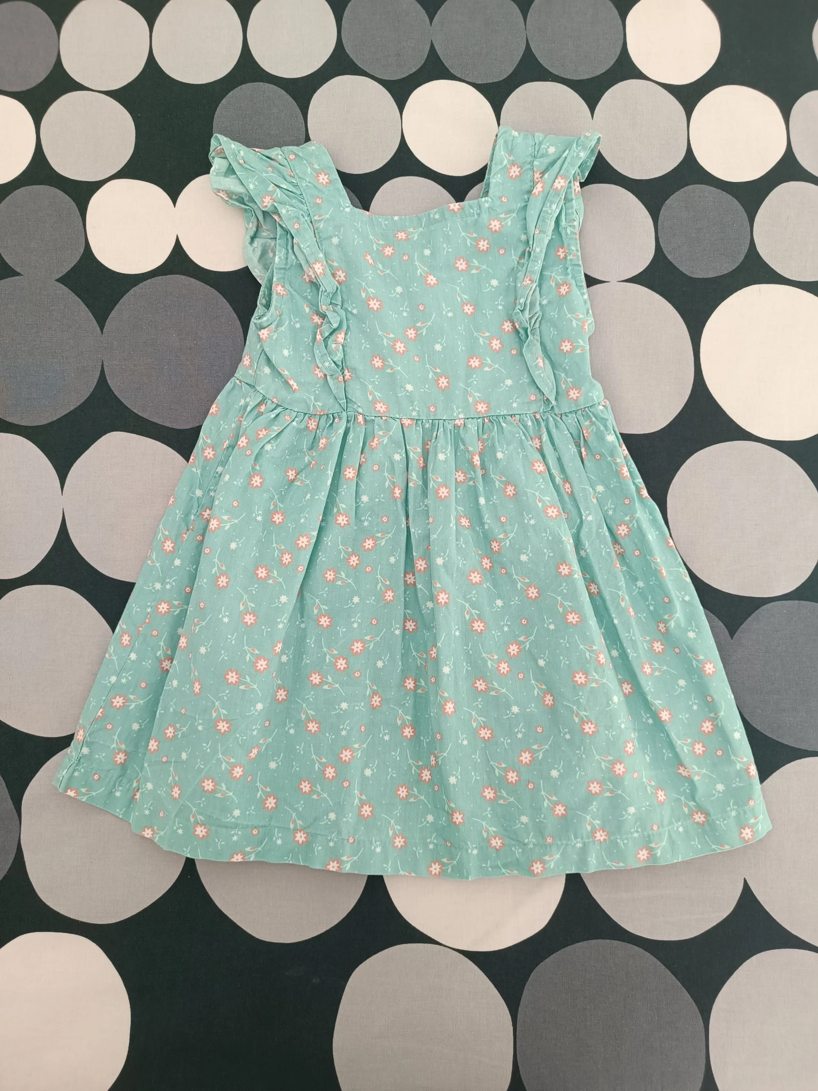 Vestido Zippy 6‑9 meses - Verde Menta & Floral Encantador